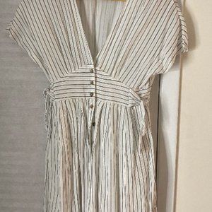 White Striped Summer Dress